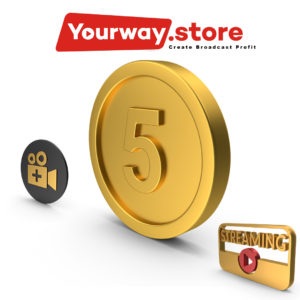 Visual representation of 5 digital tokens available for purchase at YourWay.Store.